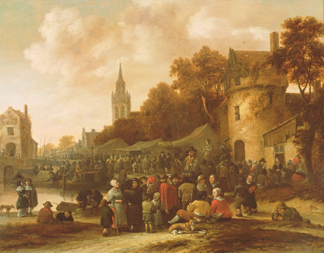 Köy Fuarı, 17. yüzyıl by Salomon Rombouts