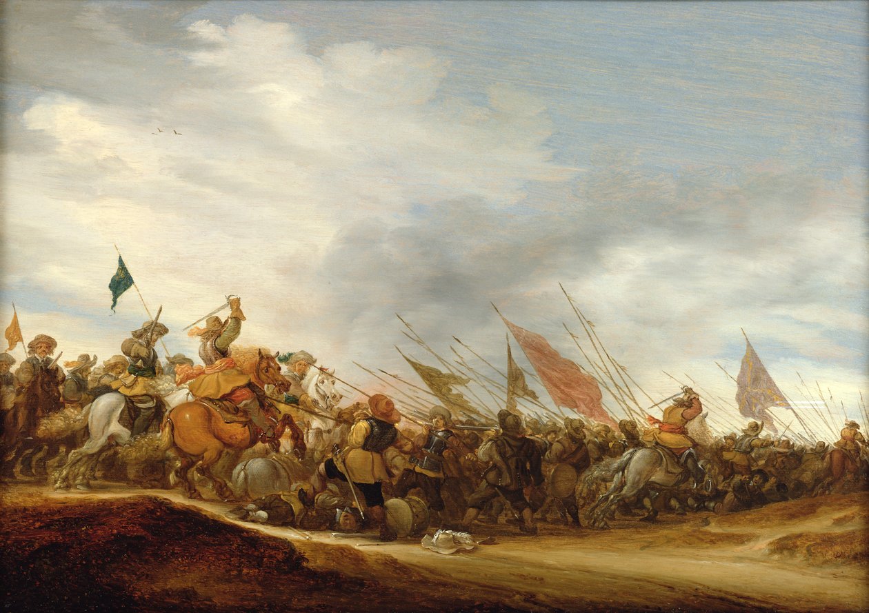 Bir Savaş Sahnesi, 1653 by Salomon van Ruisdael or Ruysdael