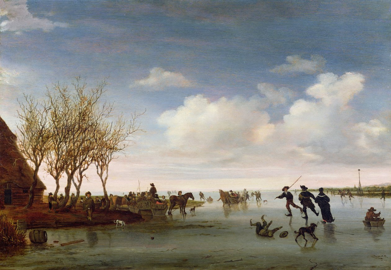 Patenciler ile Hollandalı manzara by Salomon van Ruisdael or Ruysdael