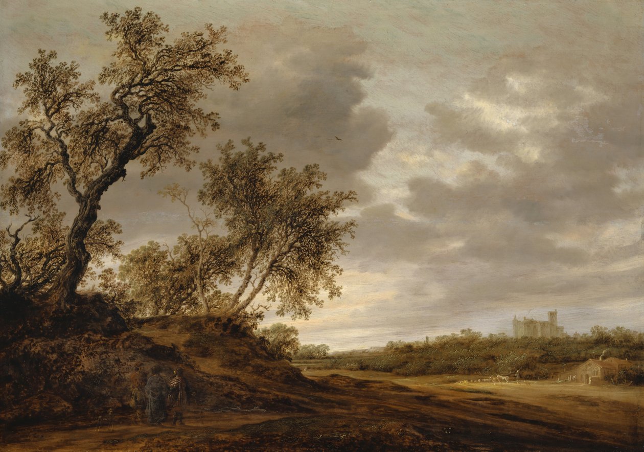 Emmaus Yolunda, 1643 by Salomon van Ruisdael or Ruysdael