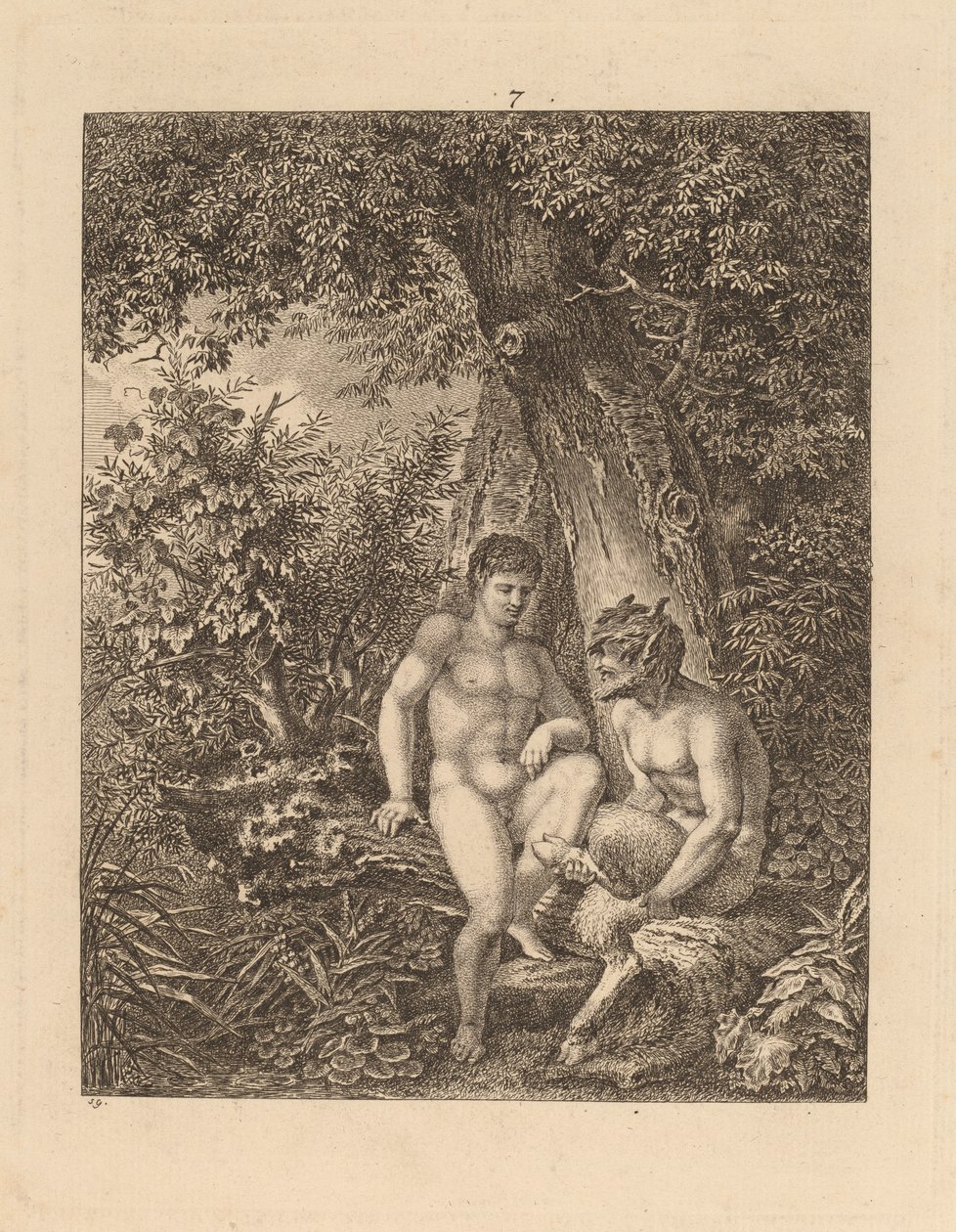 Bir Ormanda İki Satir by Salomon Gessner