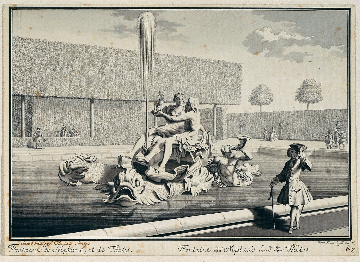Neptün ve Thetis by Salomon Kleiner