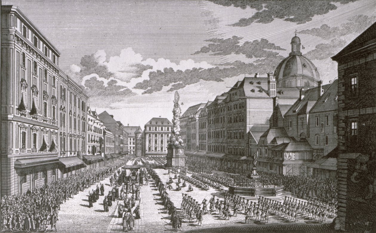 Georg-Daniel Heumann (1691-1759) tarafından kazınmış Graben