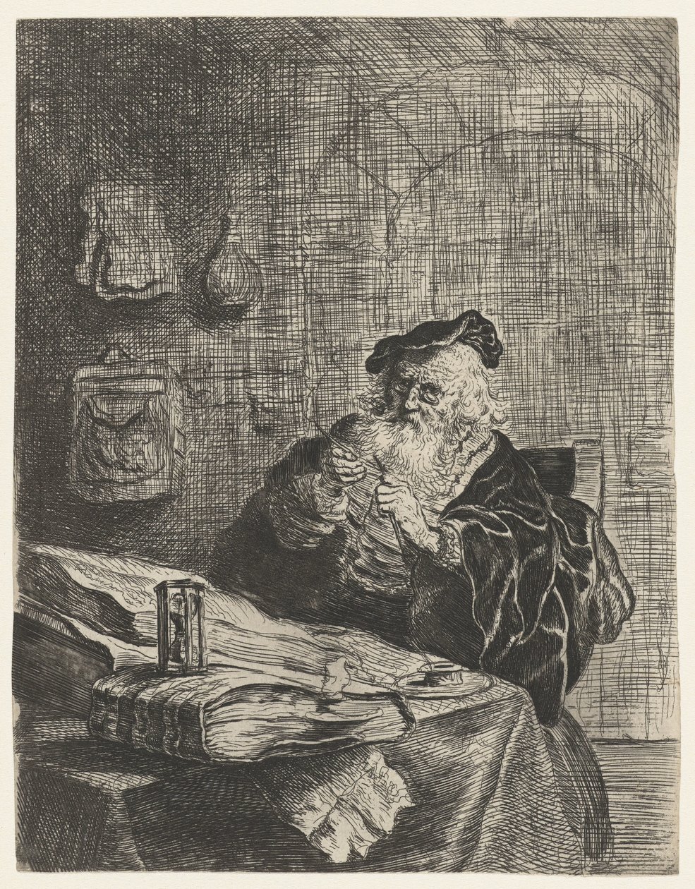 çakı olan adam by Salomon Koninck (attributed to)
