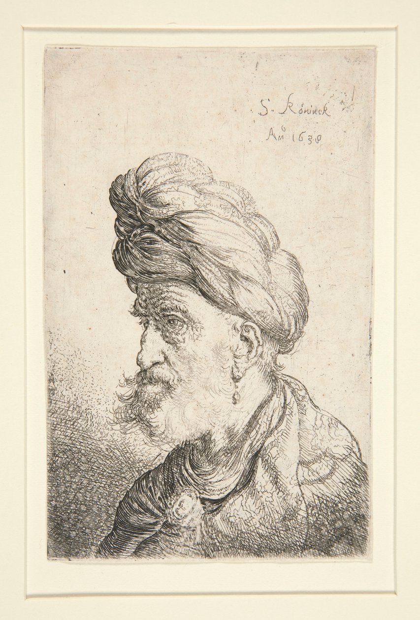 Türbanlı adam büstü by Salomon Koninck