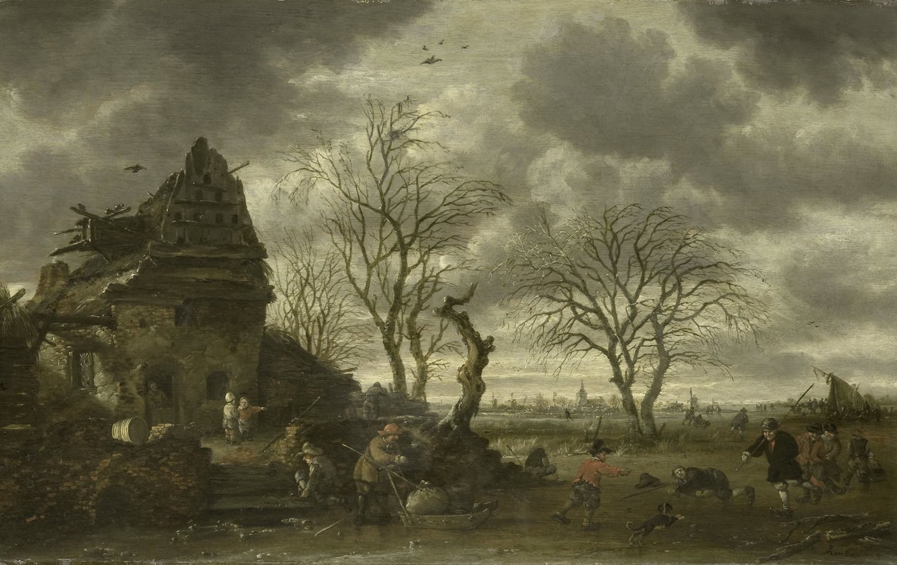 Kış sahnesi by Salomon Rombouts