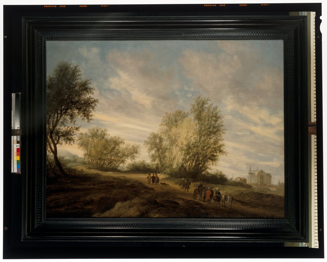 Ormanlık Bir Manzara ve Kuyudan Kurtarılan Joseph by Salomon van Ruisdael or Ruysdael