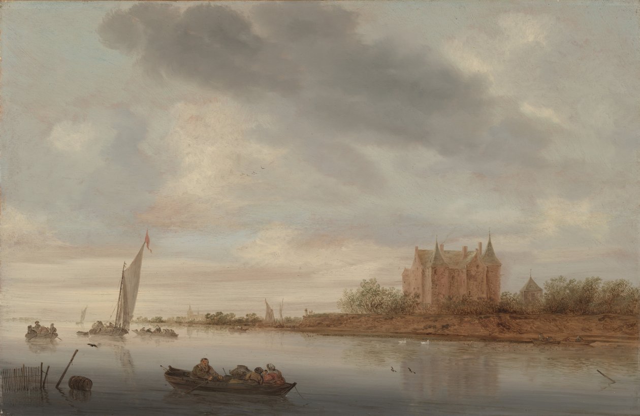 Nehirdeki Kale, 1644 by Salomon van Ruisdael or Ruysdael