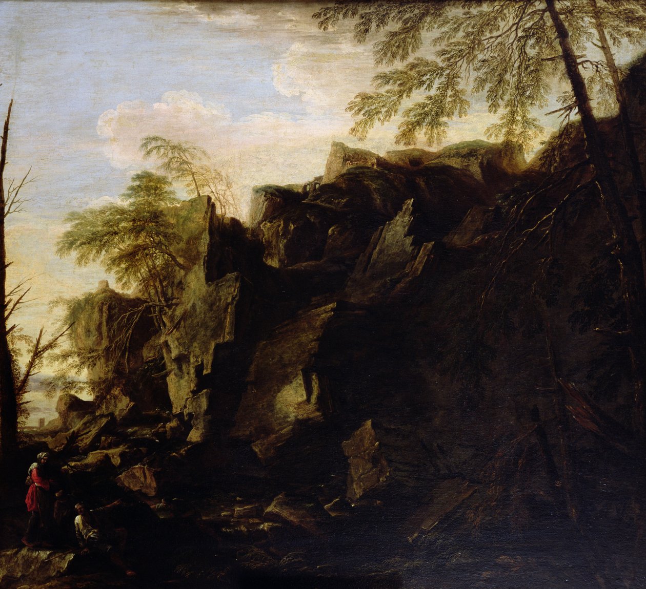 Kayalık Bir Manzara c.1640 by Salvator Rosa
