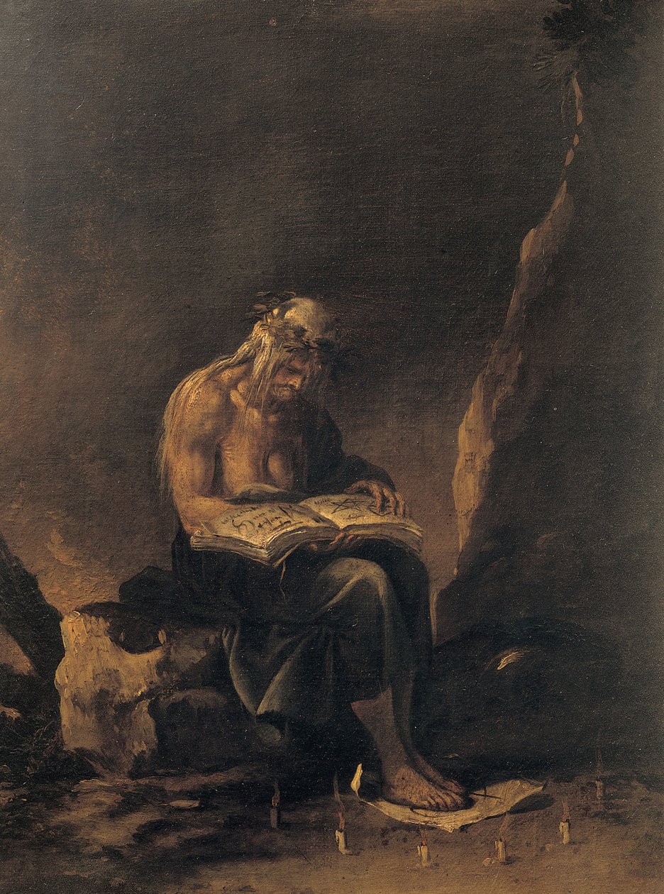 Bir cadı by Salvator Rosa