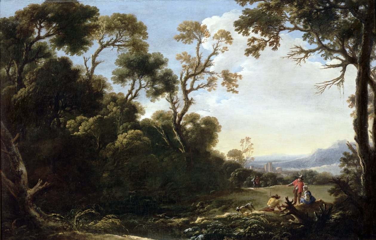 Ormanlık Peyzaj by Salvator Rosa