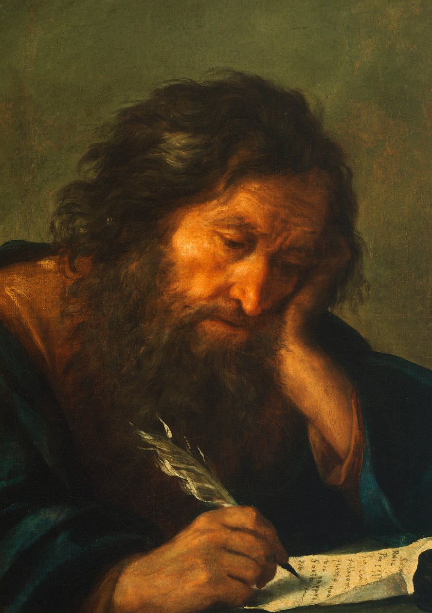 Bir Evangelist, Salvatore Rosa (1615-1673) by Salvator Rosa