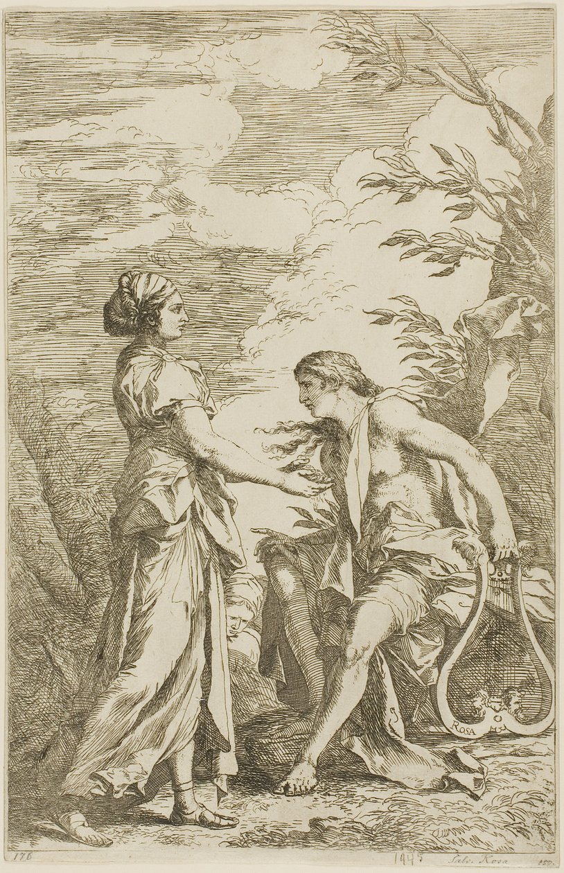 Apollo ve Küme Sybil by Salvator Rosa