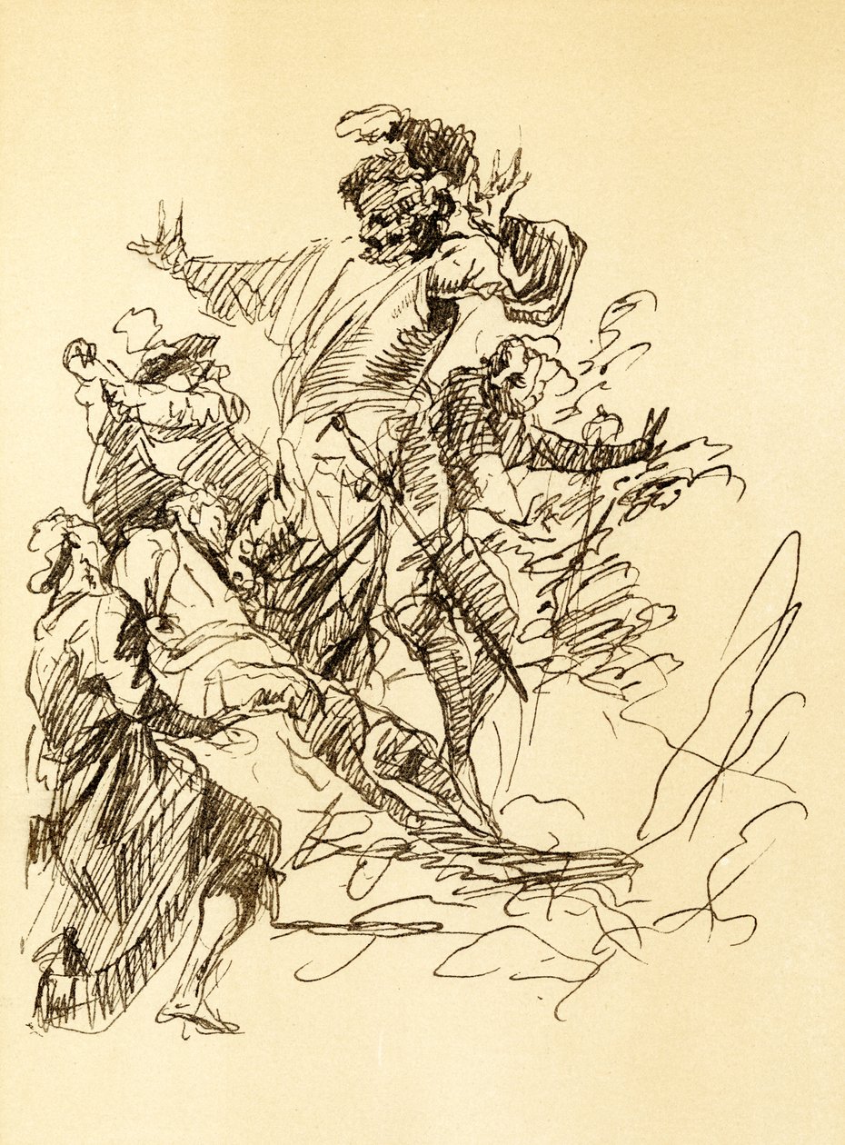 Kompozisyon çalışması by Salvator Rosa