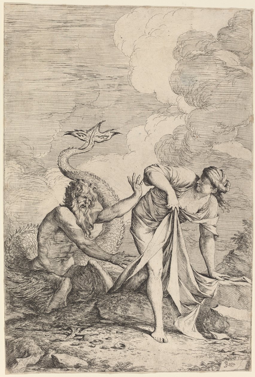 Glaucus ve Scylla by Salvator Rosa