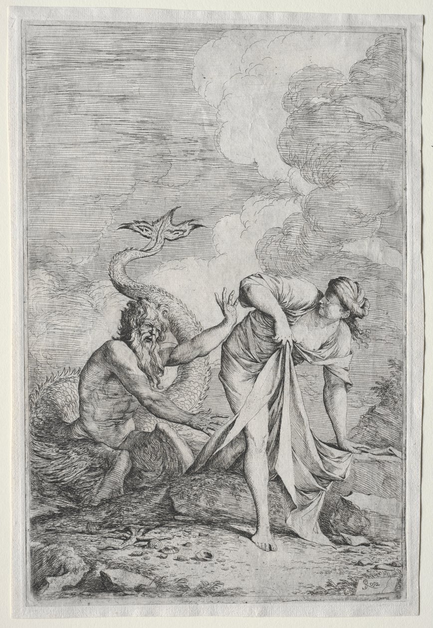Glaucus ve Scylla by Salvator Rosa