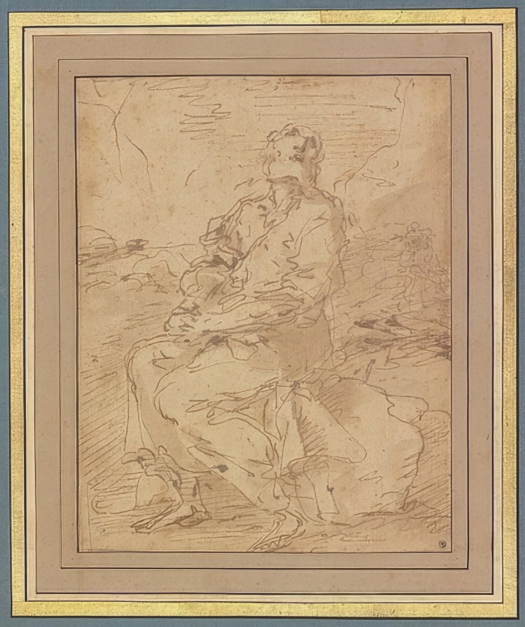 Aziz Francis, taslak. 1649-60 by Salvator Rosa