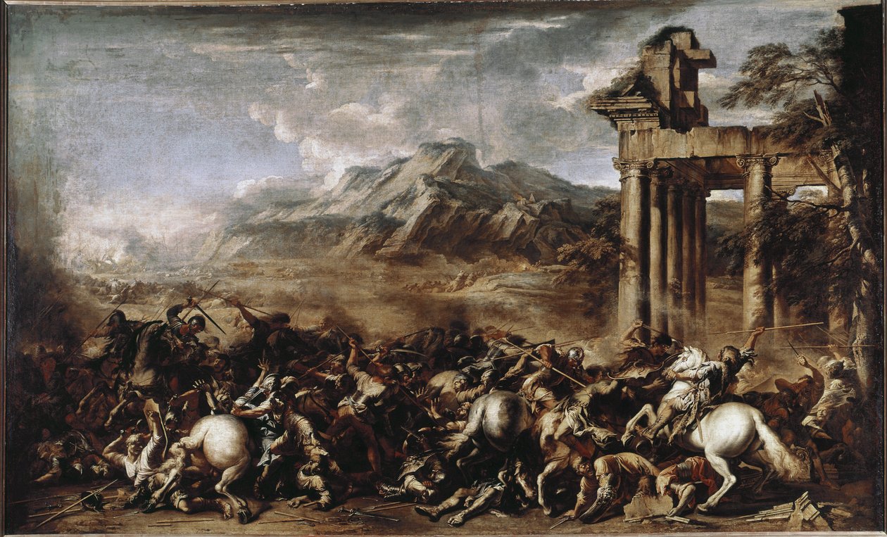 Kahramanca Savaş (tuval üzerine yağlı boya by Salvator Rosa