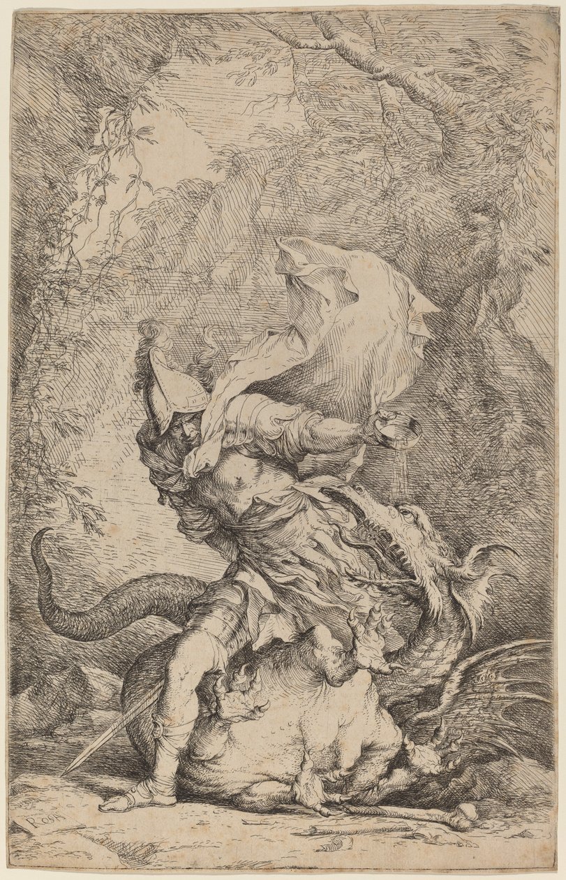 Jason ve Ejderha by Salvator Rosa