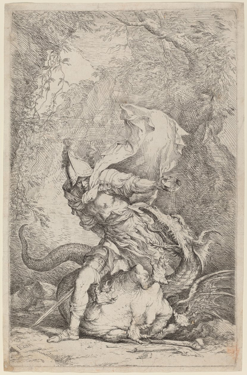 Jason ve Ejderha by Salvator Rosa