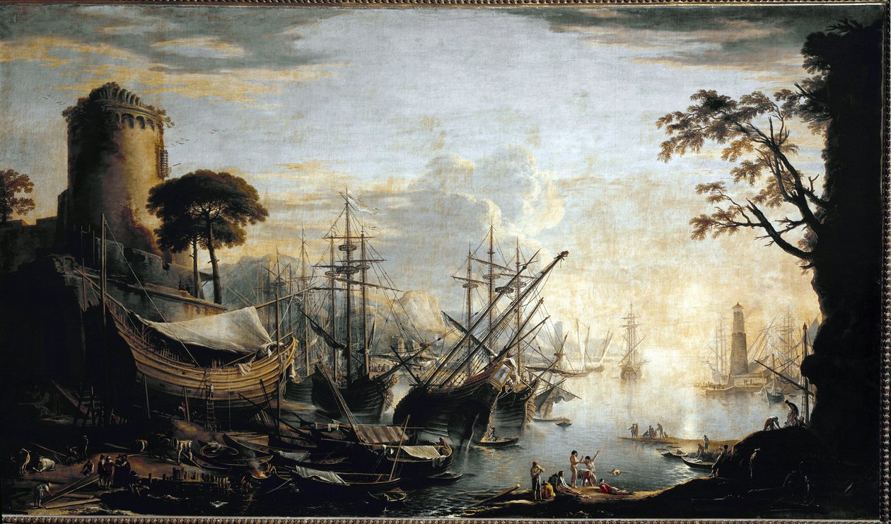 Limanın marinası. Salvator Rosa