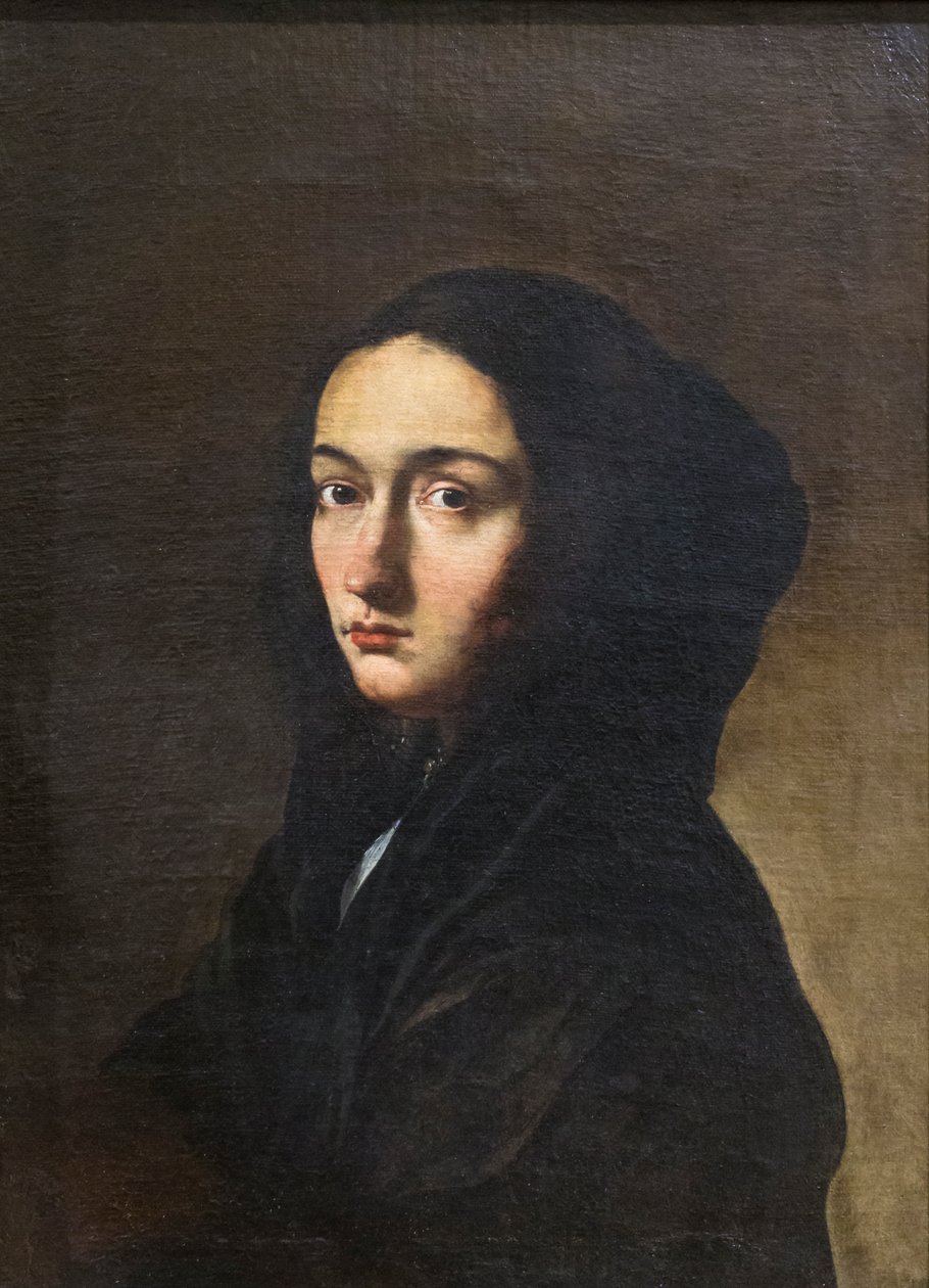 Sanatçının eşinin portresi by Salvator Rosa