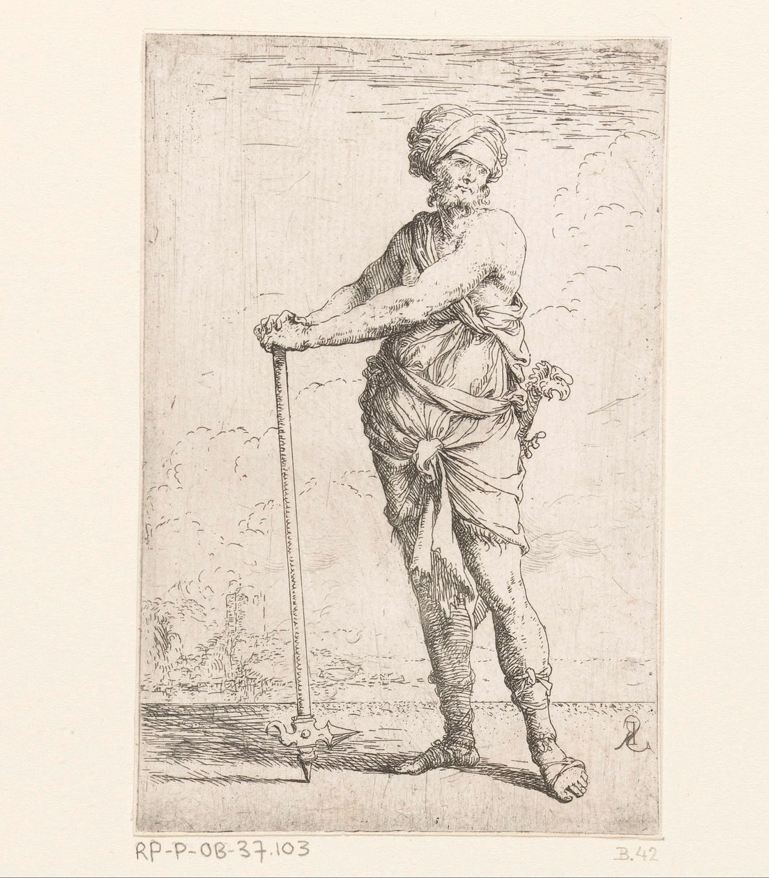 Savaş çekici ile asker Küçük rakamlar (dizi adı) Heykelcik (seri adı) by Salvator Rosa