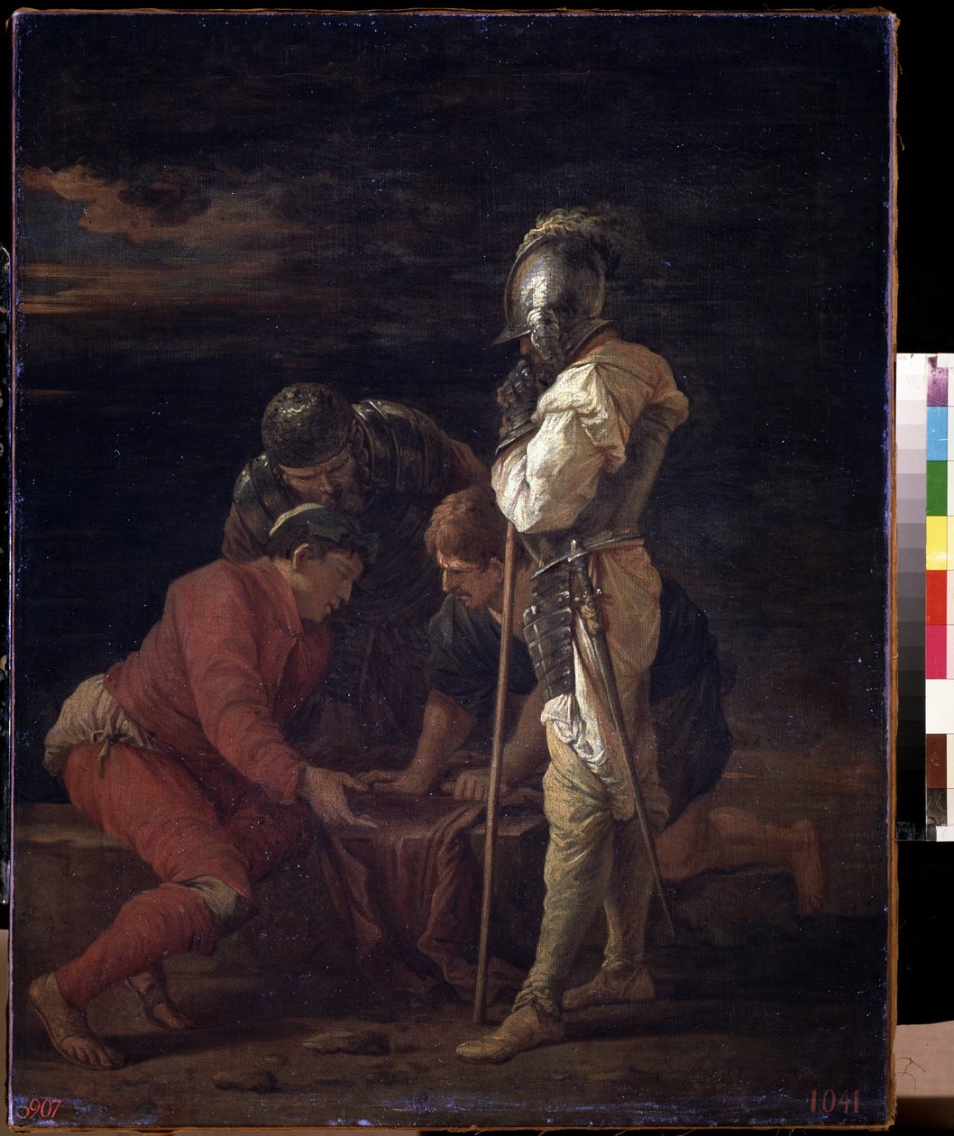 Askerler zar oynuyor. Salvator (Salvatore) Rosa (1615-1673), yaklaşık 1656, İtalyan sanatı (Napoli), Barok sanatı. Devlet A. Puşkin Güzel Sanatlar Müzesi, Moskova. by Salvator Rosa