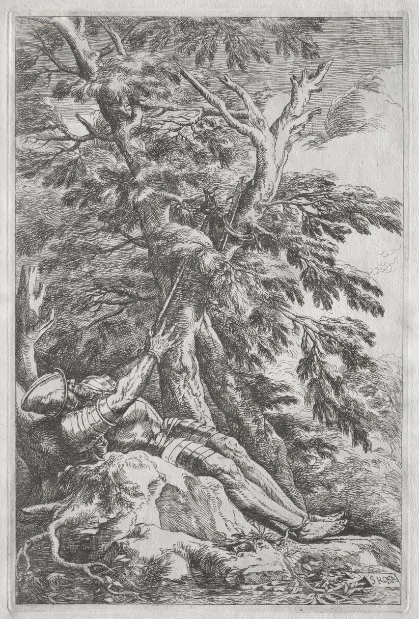 Aziz William Hermit by Salvator Rosa