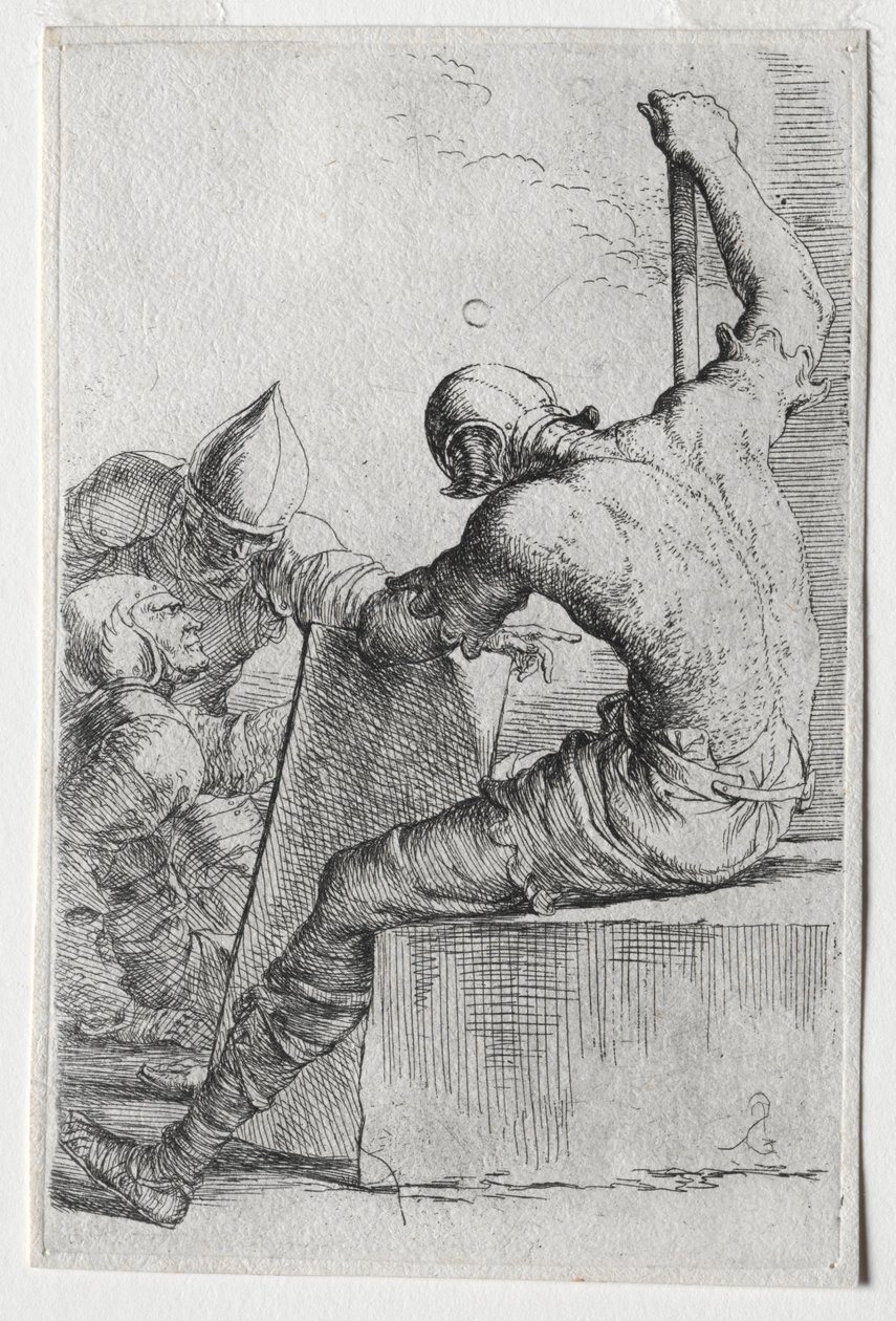 Heykelcik Serisi: Heykelcik, 1656-57. by Salvator Rosa