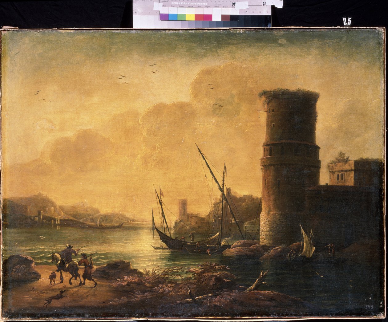 Bir deniz manzarası Resim Salvator (Salvatore) Rosa (1615-1673), tuval üzerine yağlı boya, İtalyan sanatı (Napoli), Barok sanatı. M.Kroshitsky Sanat Müzesi, Sivastopol (Ukrayna). by Salvator Rosa