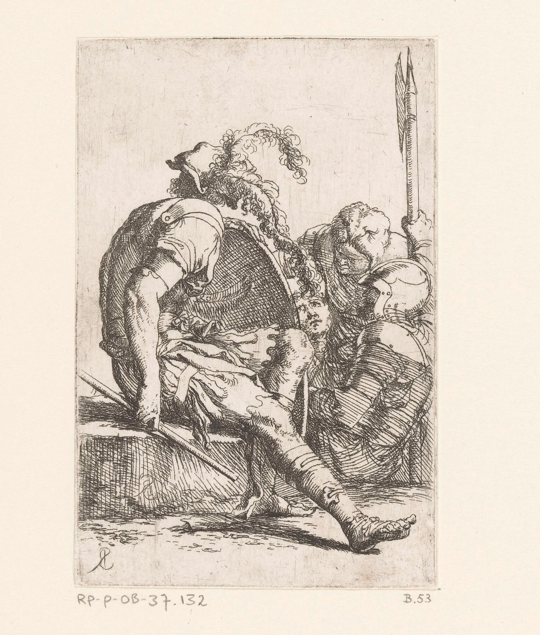 dört asker Küçük Figürler (dizi başlığı) Şekil (seri başlığı) by Salvator Rosa