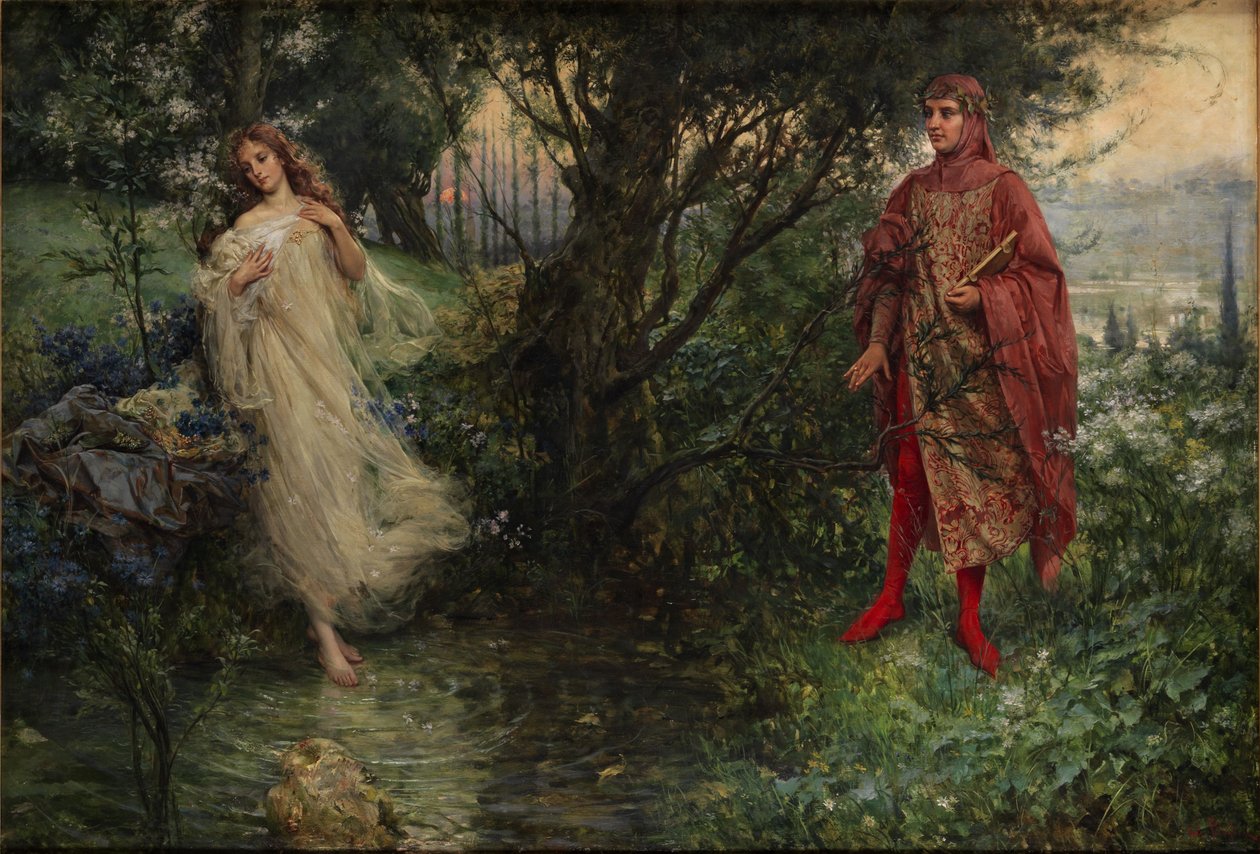 Dante ve Beatrice by Salvatore Postiglione