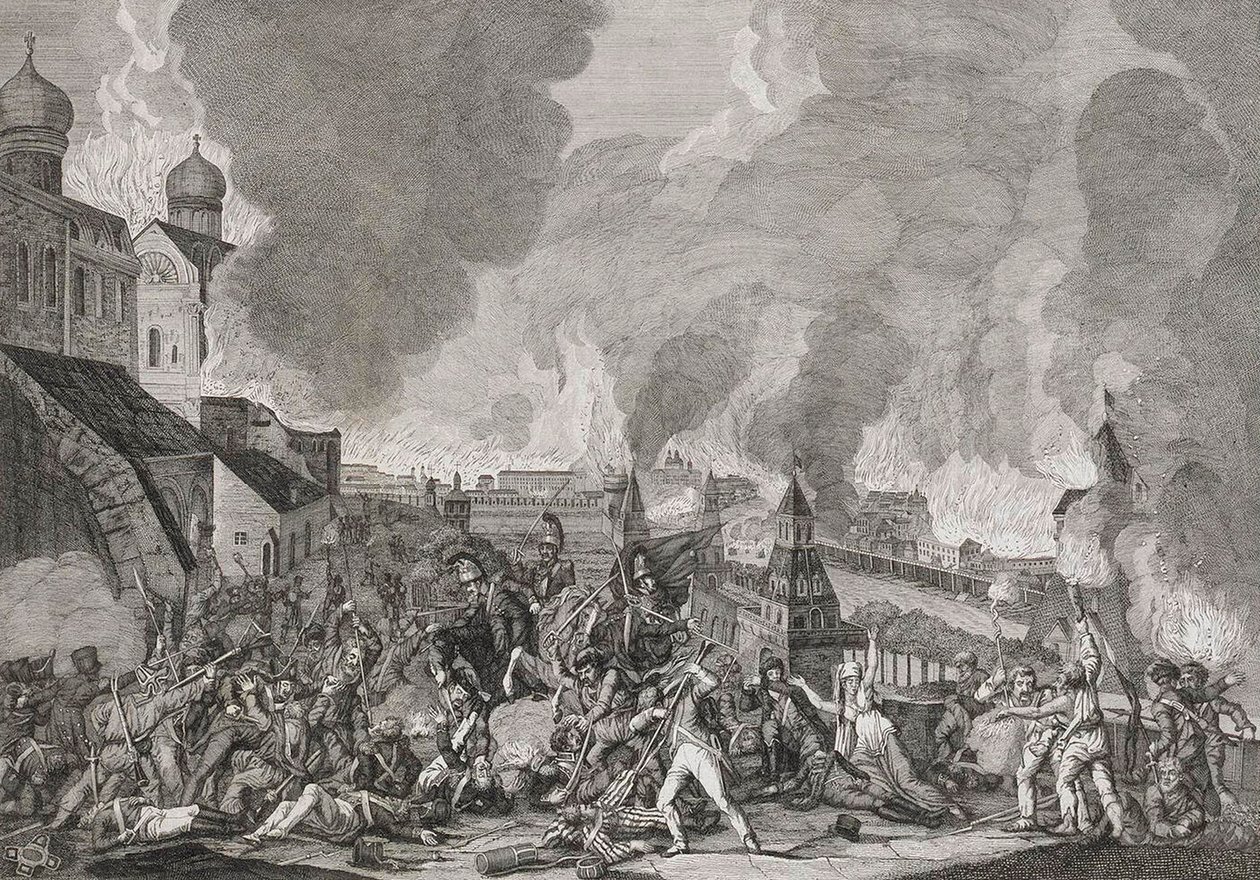 15 Eylül 1812 Moskova Yangını Moskova