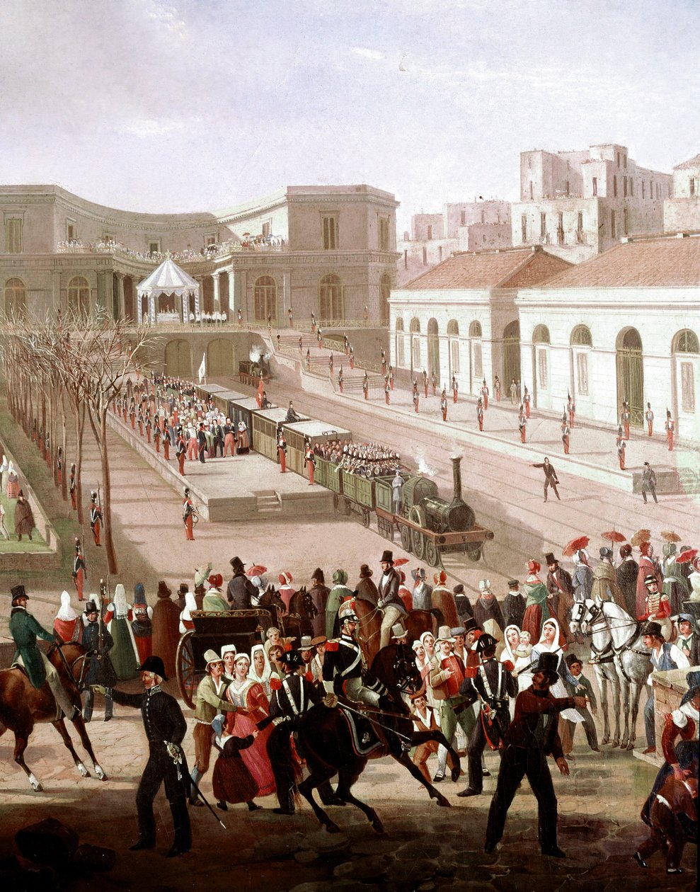 Napoli ile Portici arasındaki demiryolu hattının 1839