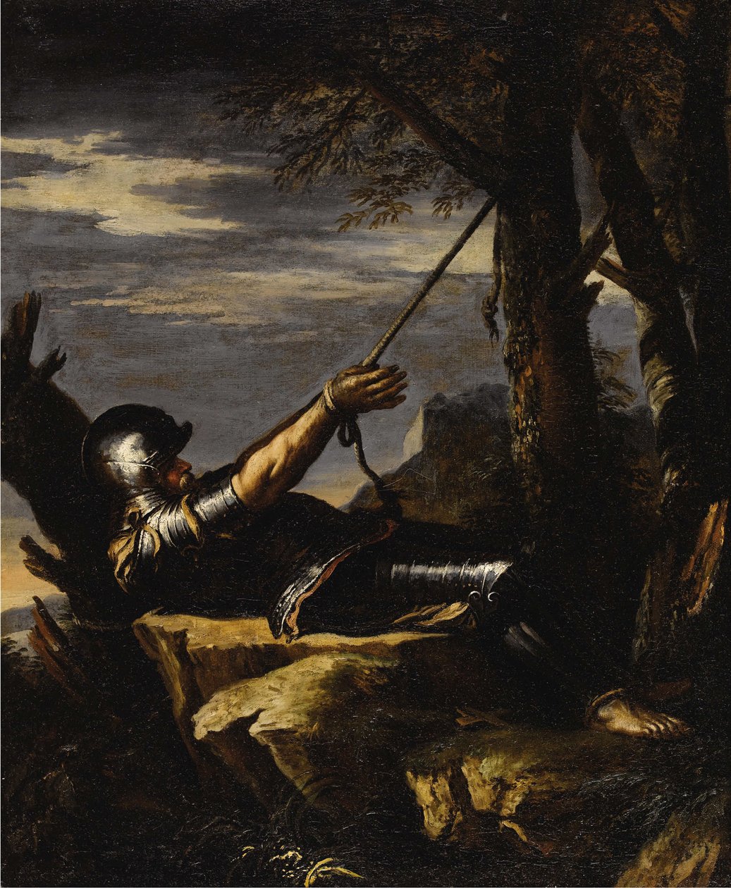 Malevalli Tövbekar Aziz William, c. 1647-1648. by Salvatore Rosa