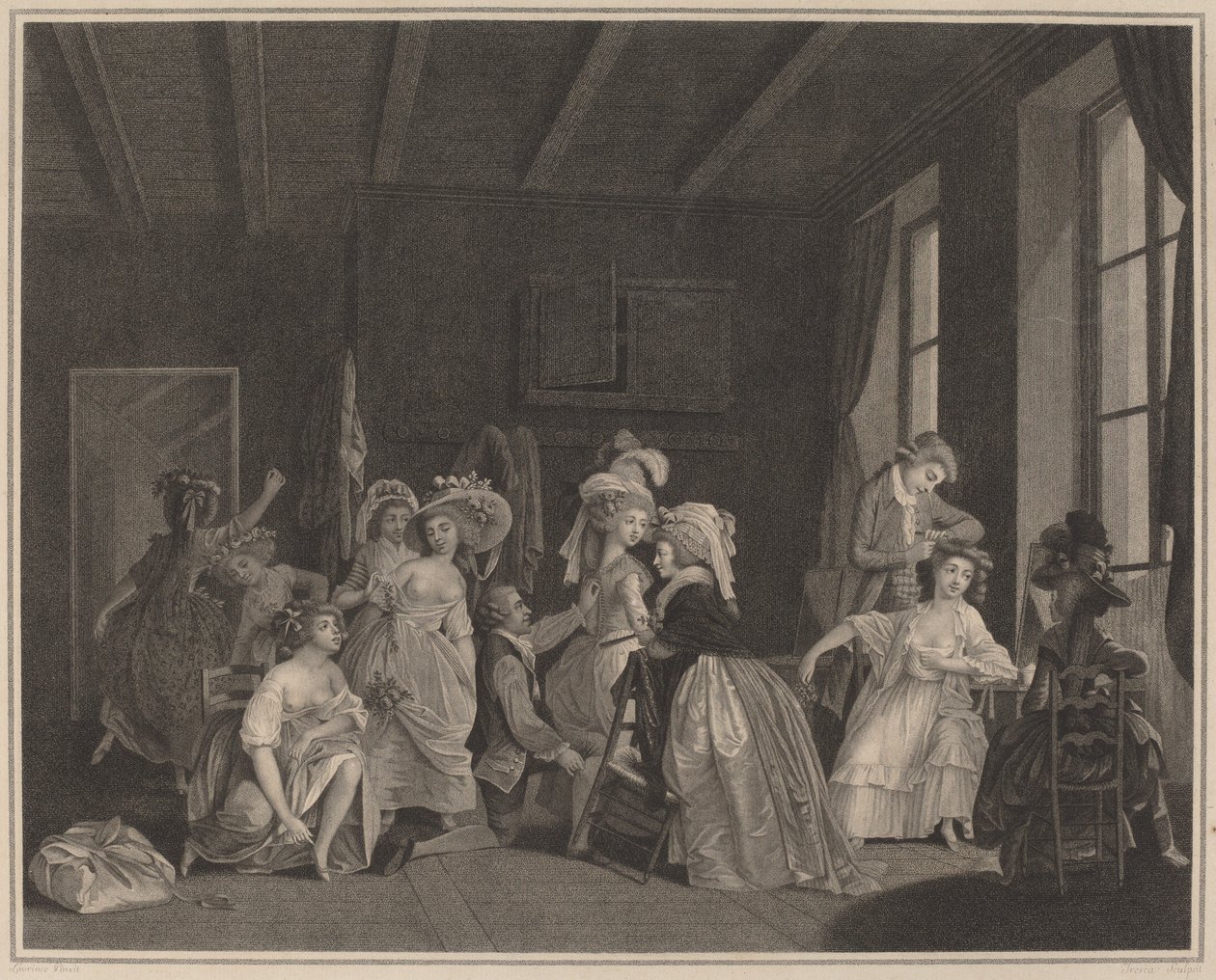 Bale Hazırlıkları by Salvatore Tresca after Nicolas Lavreince