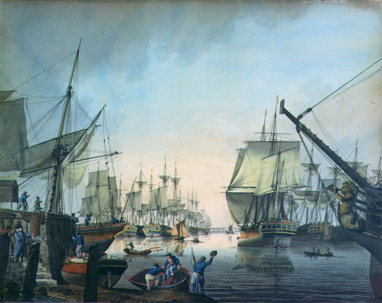 Atsuta no en Uneme, 1842-43 (renkli tahta baskı) by Samuel Atkins