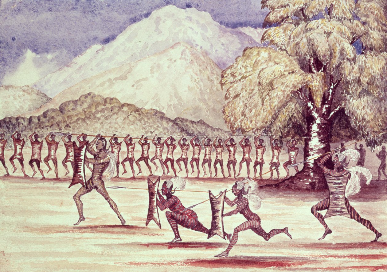 Savaş Dansı, Sir Samuel Baker tarafından 