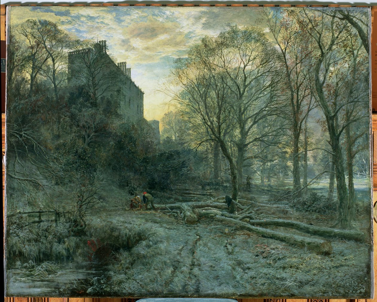 Winton House, Doğu Lothian: Soğuk Bir Sabah, 1872 by Samuel Bough