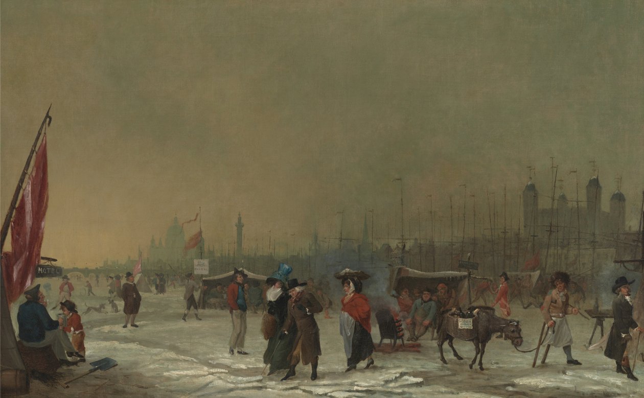 Thames üzerinde don by Samuel Collings