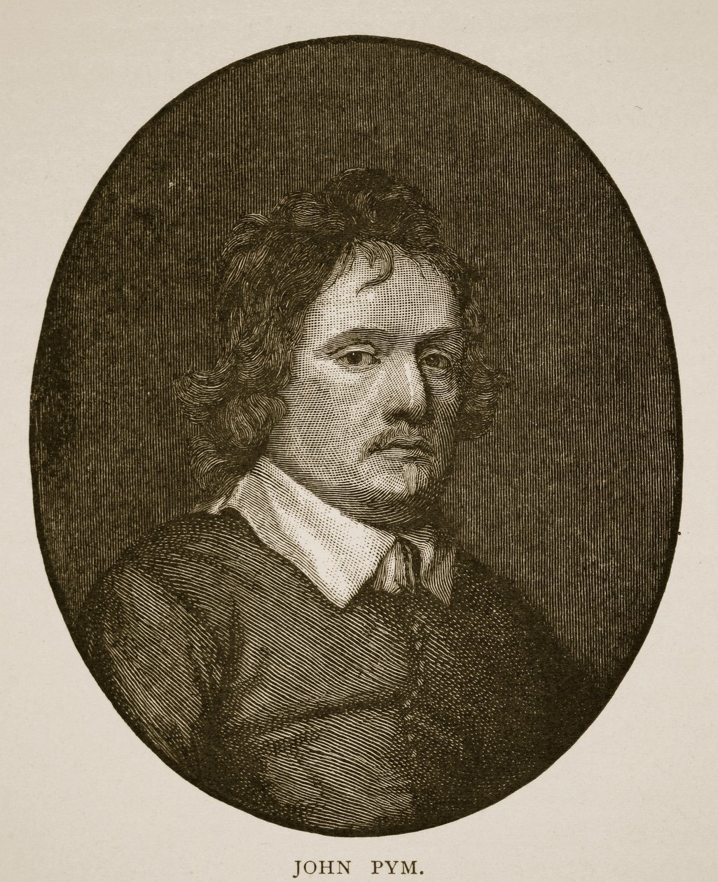 Samuel Cooper'ın minyatüründen John Pym by Samuel Cooper
