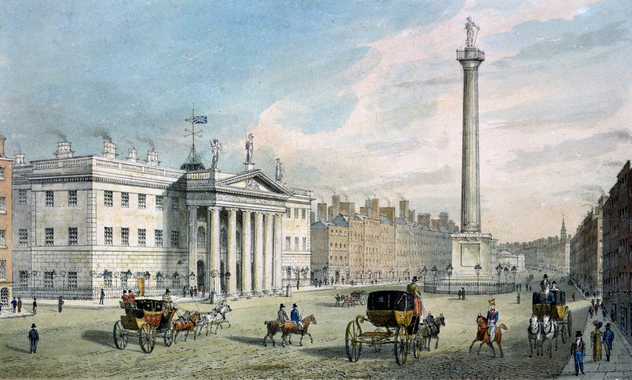 Sackville Street, Dublin, Postane ve Nelson Sütunu
