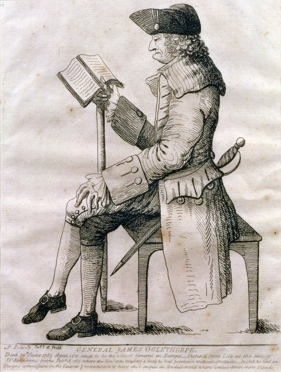 General James Edward Oglethorpe'un portresi, 1785 by Samuel Ireland