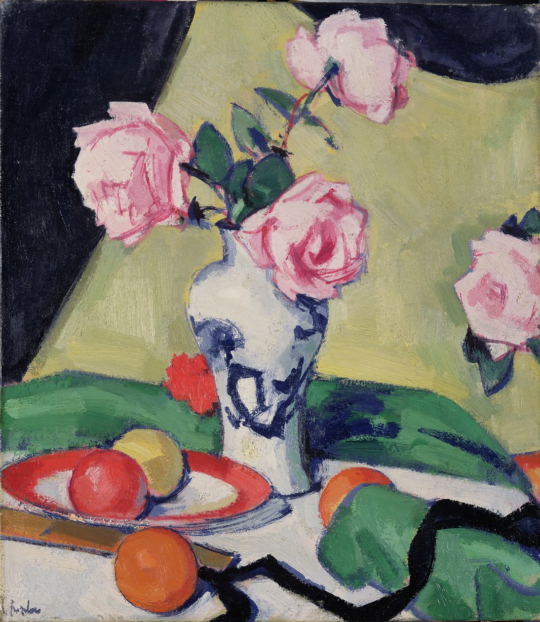 Japon Kavanozu ve Güllü Natürmort, c.1919 by Samuel John Peploe