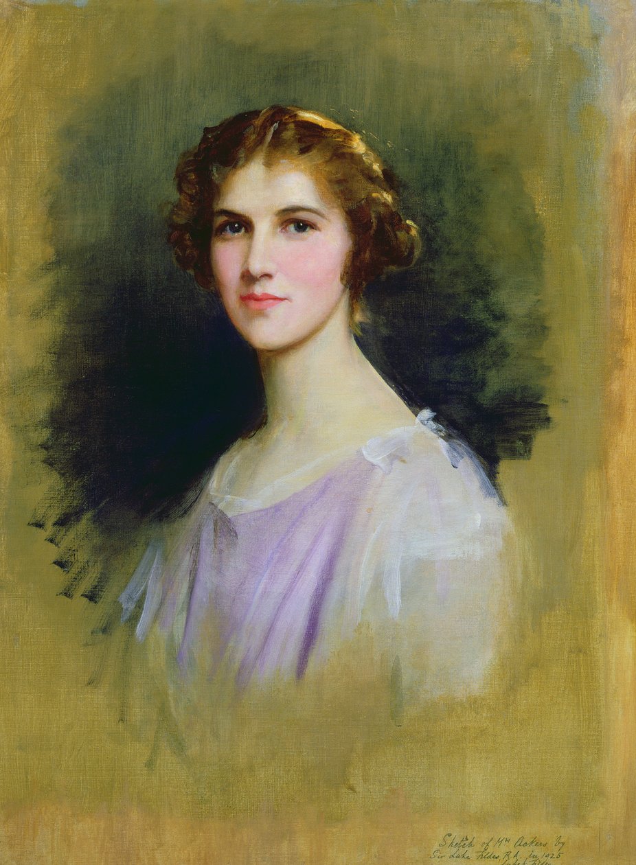Sketch for a Portrait of Mrs Ackers, 1925  by Samuel Luke Fildes