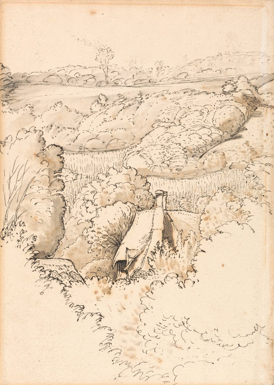 Ağaçlar Arasında Bir Kulübe, Shoreham by Samuel Palmer