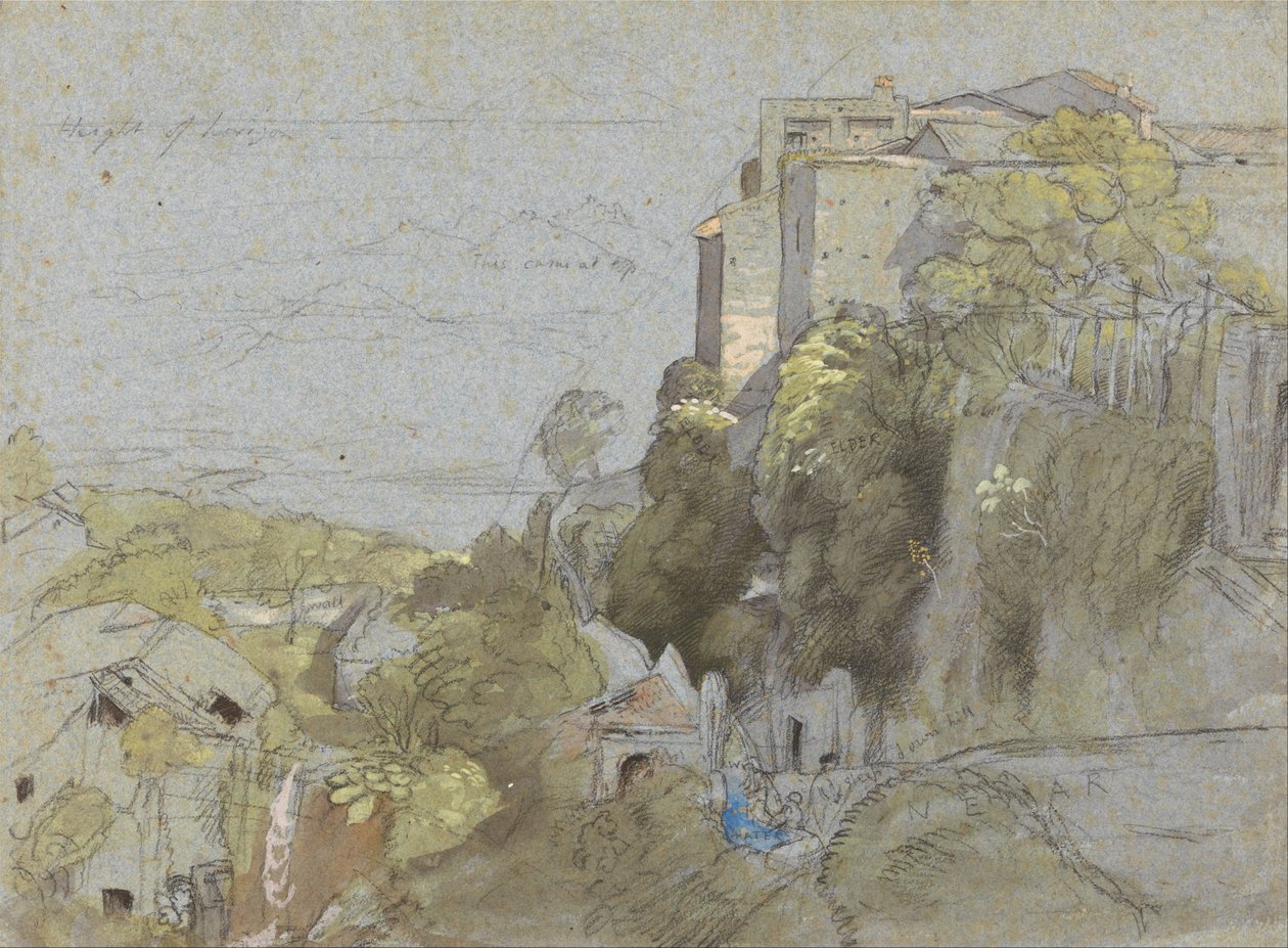 İtalyan Tepesi Kasabası by Samuel Palmer