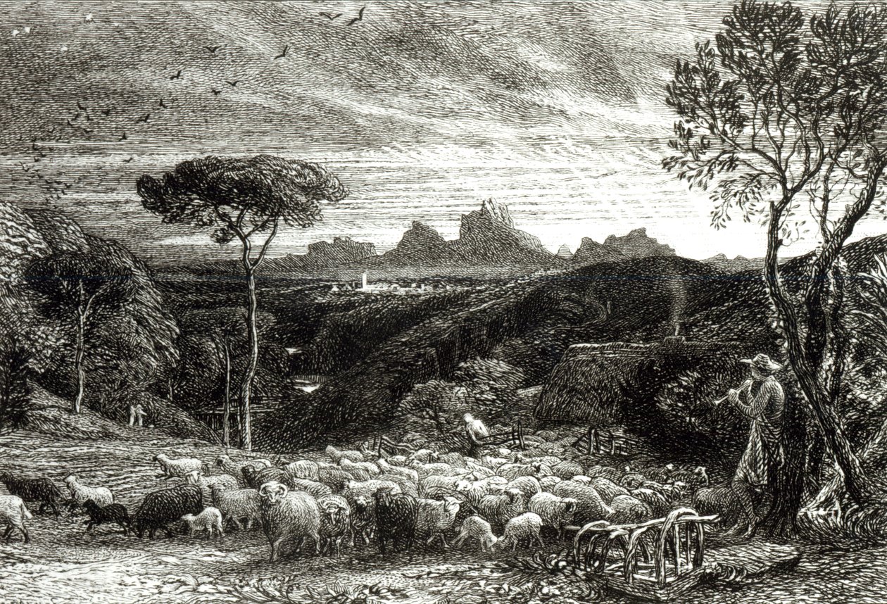Kapağın Açılması, Sabah Erken, 1880 by Samuel Palmer