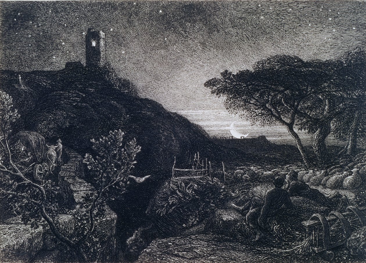 Yalnız Kule, 1879 by Samuel Palmer